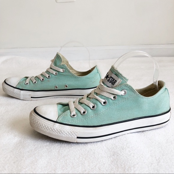 Converse All Star Unisex Mint Green Low Sneakers, size Men’s 7 / Women’s 9 - Picture 5 of 16